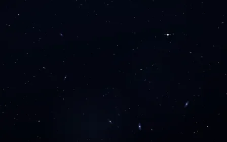 Indigo Trench Deep Field — dark black and blue galaxy background
