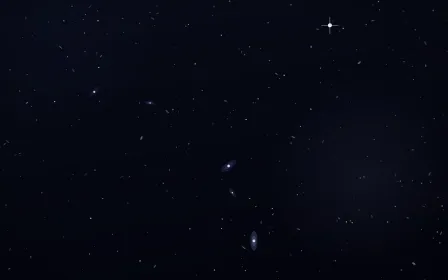 Iris Halo Deep Field — dark black and blue galaxy background