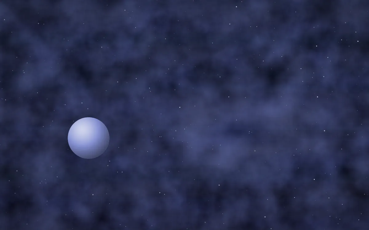 Iris Halo Planetfall — dark black and blue galaxy background
