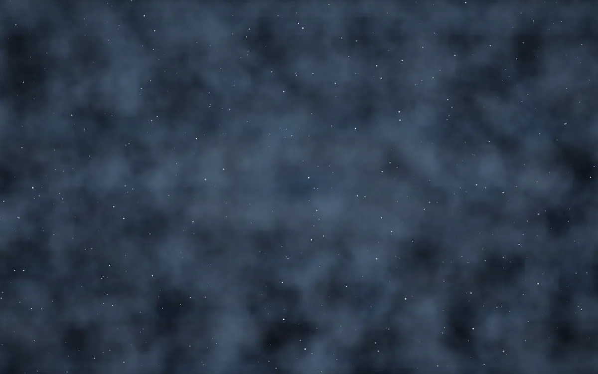 Merope Mist Nebula — dark black and blue galaxy background