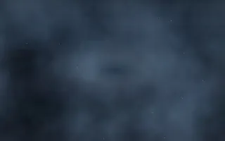 Merope Mist Nebula — dark black and blue galaxy background