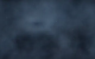 Merope Mist Nebula III — dark black and blue galaxy background, variation III