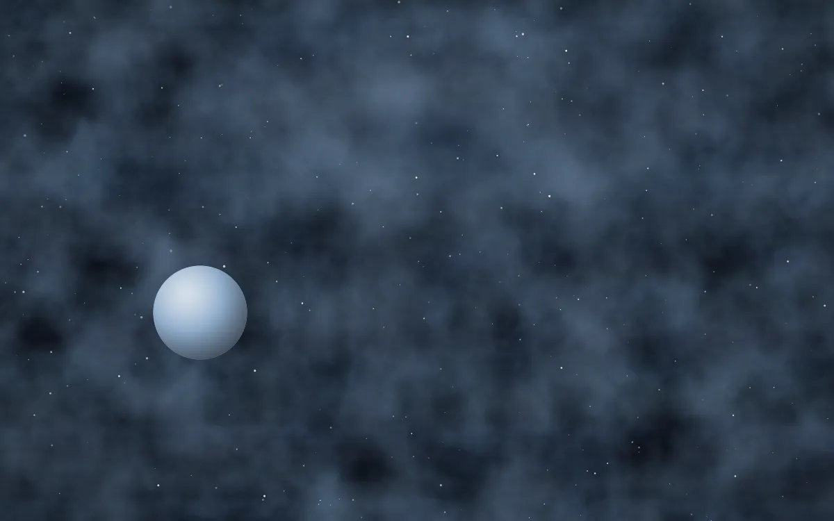 Merope Mist Planetfall — dark black and blue galaxy background