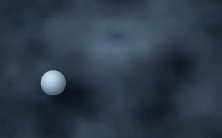 Merope Mist Planetfall — dark black and blue galaxy background