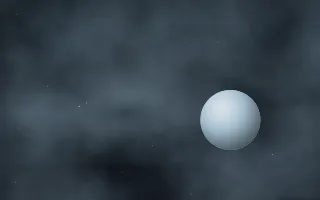 Moonlit Cirrus Planetfall — dark black and blue galaxy background