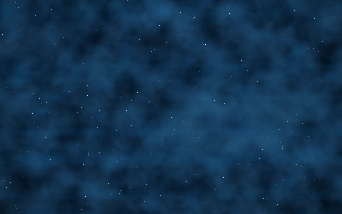 Neptune Wake Nebula — dark black and blue galaxy background