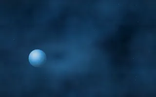 Neptune Wake Planetfall II — dark black and blue galaxy background, variation II