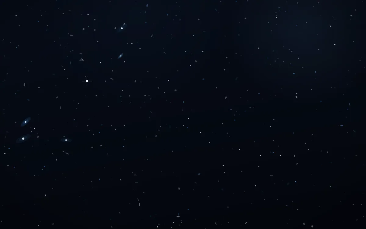 Pleiades Veil Deep Field — dark black and blue galaxy background