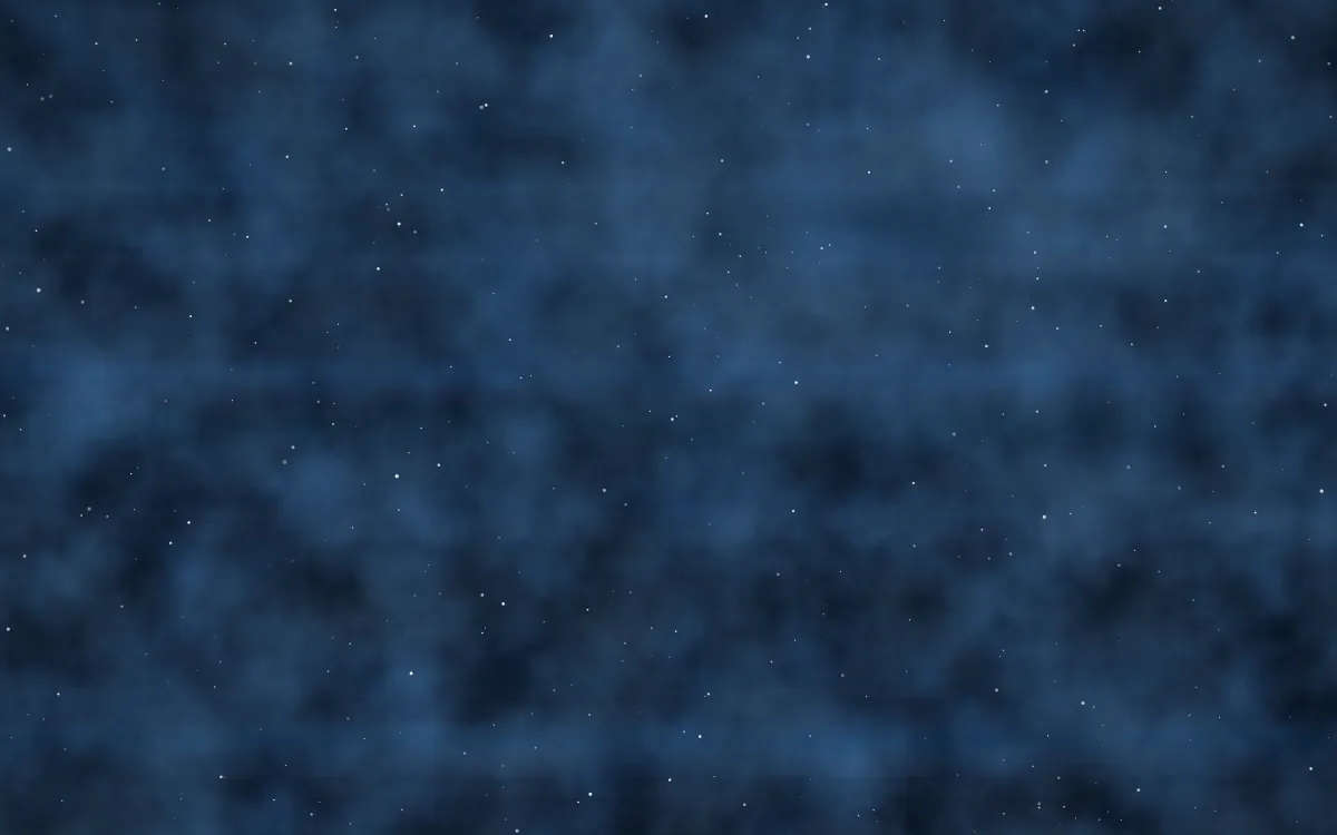 Pleiades Veil Nebula — dark black and blue galaxy background