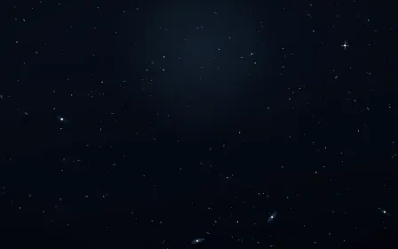 Rigel Forge Deep Field — dark black and blue galaxy background