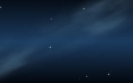 Rigel Forge Star Veil — dark black and blue galaxy background