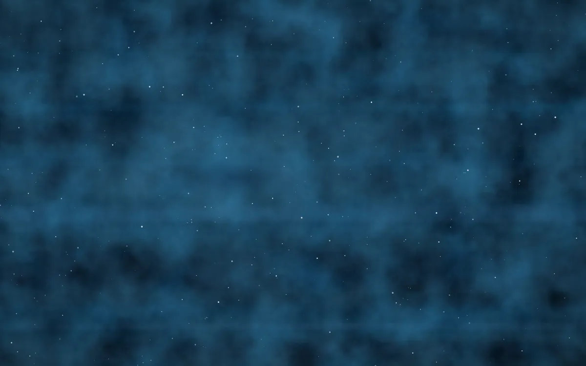 Running Man Blue Nebula — dark black and blue galaxy background