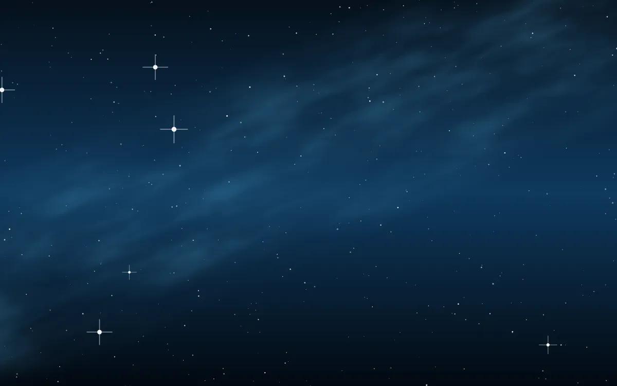 Running Man Blue Star Veil — dark black and blue galaxy background