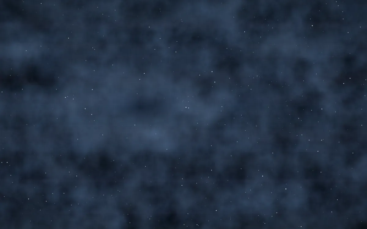 Sapphire Smoke Nebula — dark black and blue galaxy background