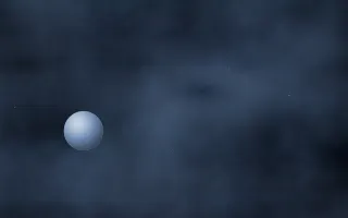 Sapphire Smoke Planetfall — dark black and blue galaxy background