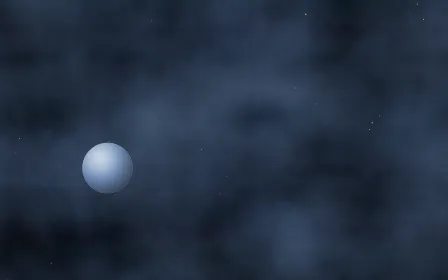 Sapphire Smoke Planetfall — dark black and blue galaxy background