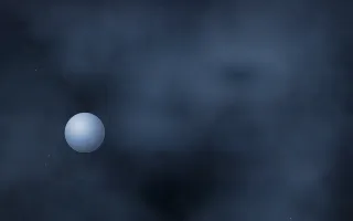 Sapphire Smoke Planetfall III — dark black and blue galaxy background, variation III
