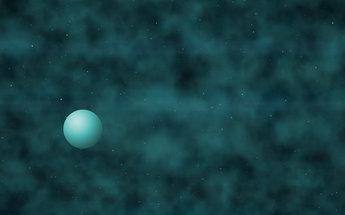 Siren Sea Planetfall — dark black and teal galaxy background