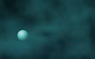 Siren Sea Planetfall — dark black and teal galaxy background