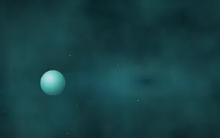 Siren Sea Planetfall II — dark black and teal galaxy background, variation II