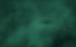 Tidewater Teal Nebula II — dark black and green galaxy background, variation II