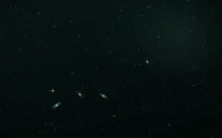 Uranus Haze Deep Field — dark black and teal galaxy background