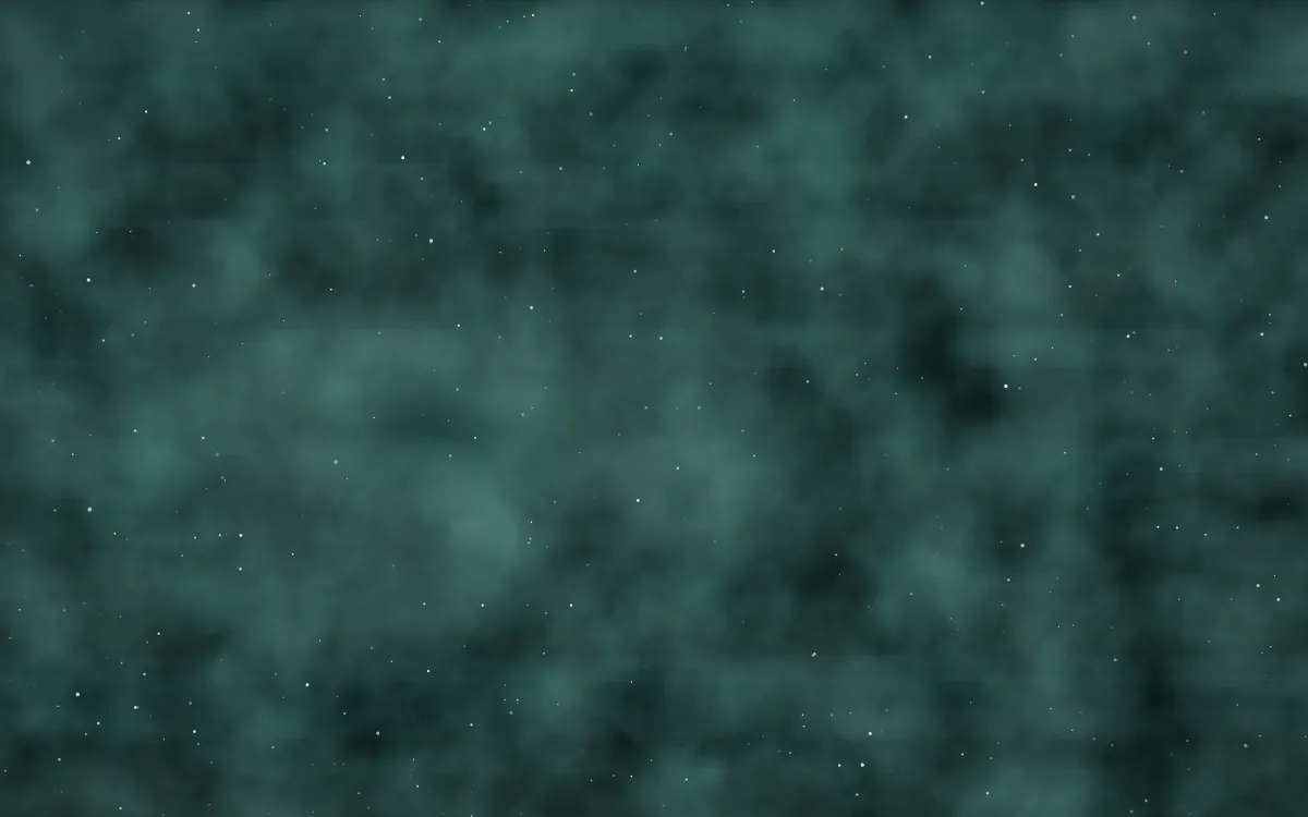 Uranus Haze Nebula — dark black and teal galaxy background