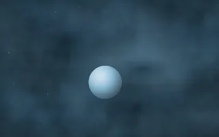 Witch Head Glow Planetfall — dark black and blue galaxy background