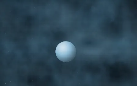 Witch Head Glow Planetfall — dark black and blue galaxy background