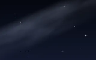 Classic Astro III — dark black and blue galaxy background, variation III