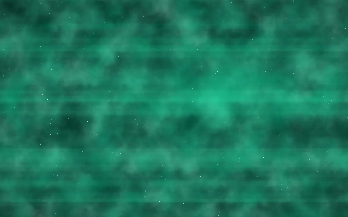 Cyber Mint Nebula — dark black and green galaxy background