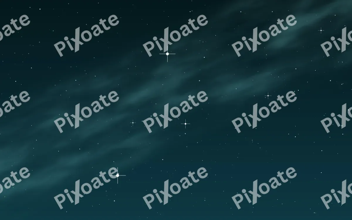 Deep Teal Stars — dark black and teal galaxy background