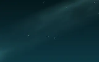 Deep Teal Stars II — dark black and teal galaxy background, variation II