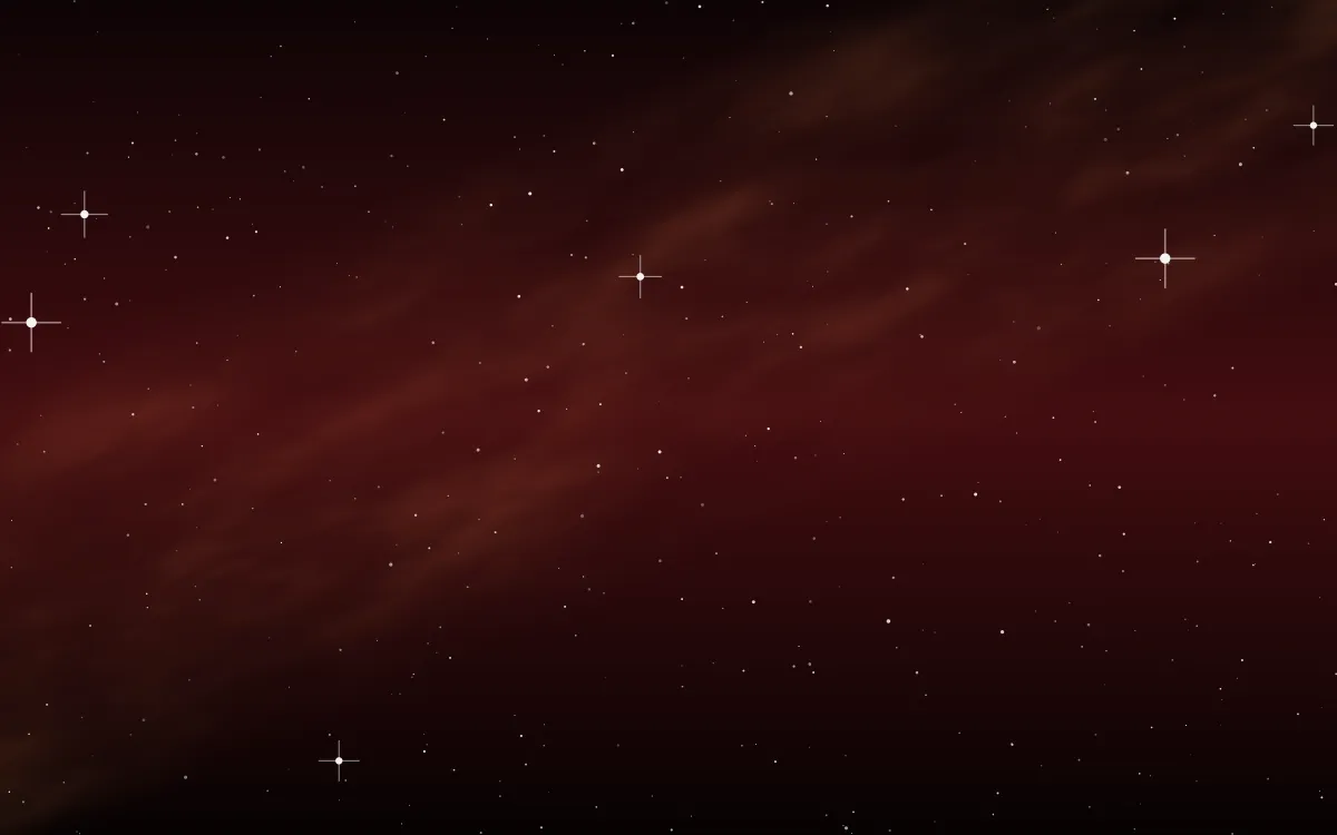Blood Moon Veil Star Veil — dark black, red and orange galaxy background