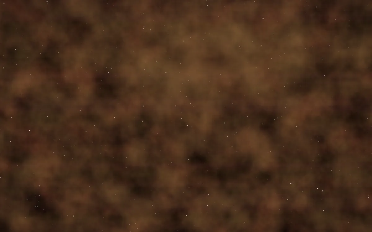 Eagle Forge Nebula — dark black, brown and orange galaxy background