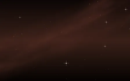 Elephant Trunk Star Veil — dark black, brown and red galaxy background
