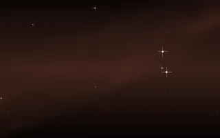 Elephant Trunk Star Veil II — dark black, brown and red galaxy background, variation II