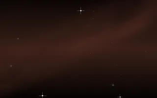Elephant Trunk Star Veil III — dark black, brown and red galaxy background, variation III