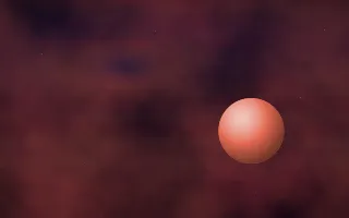 Flaming Star Planetfall — dark black and red galaxy background