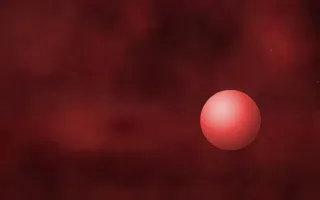 H-Alpha Storm Planetfall III — dark black and red galaxy background, variation III