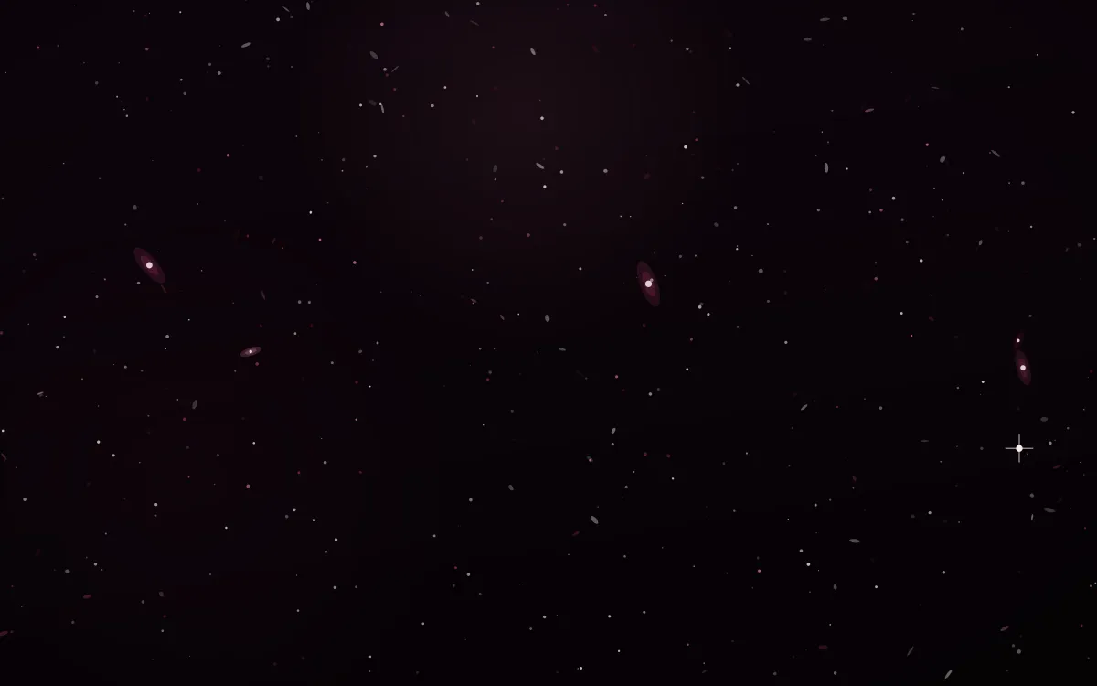 Heart Nebula Glow Deep Field — dark black and pink galaxy background