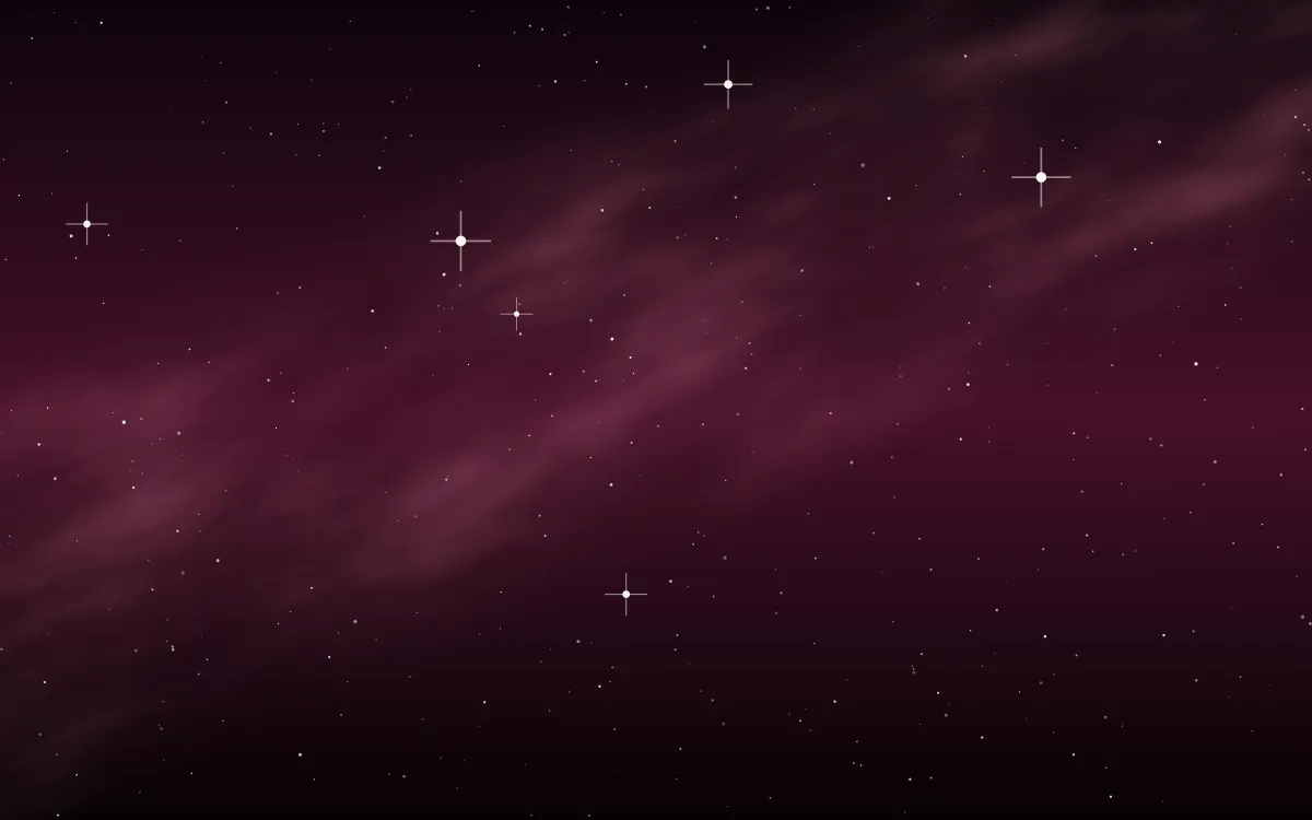 Heart Nebula Glow Star Veil — dark black and pink galaxy background