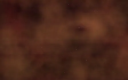 Lagoon Ember Nebula — dark black, red and orange galaxy background
