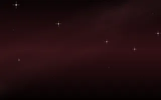 Maroon Hollow Star Veil III — dark black and red galaxy background, variation III