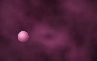 Prawn Nebula Glow Planetfall II — dark black and pink galaxy background, variation II