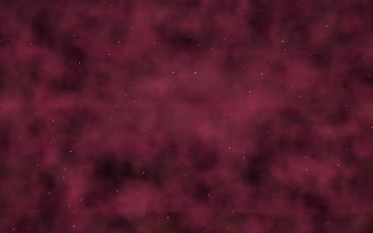 Ruby Cascade Nebula — dark black, pink and red galaxy background