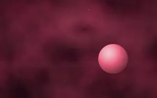 Ruby Cascade Planetfall — dark black, pink and red galaxy background
