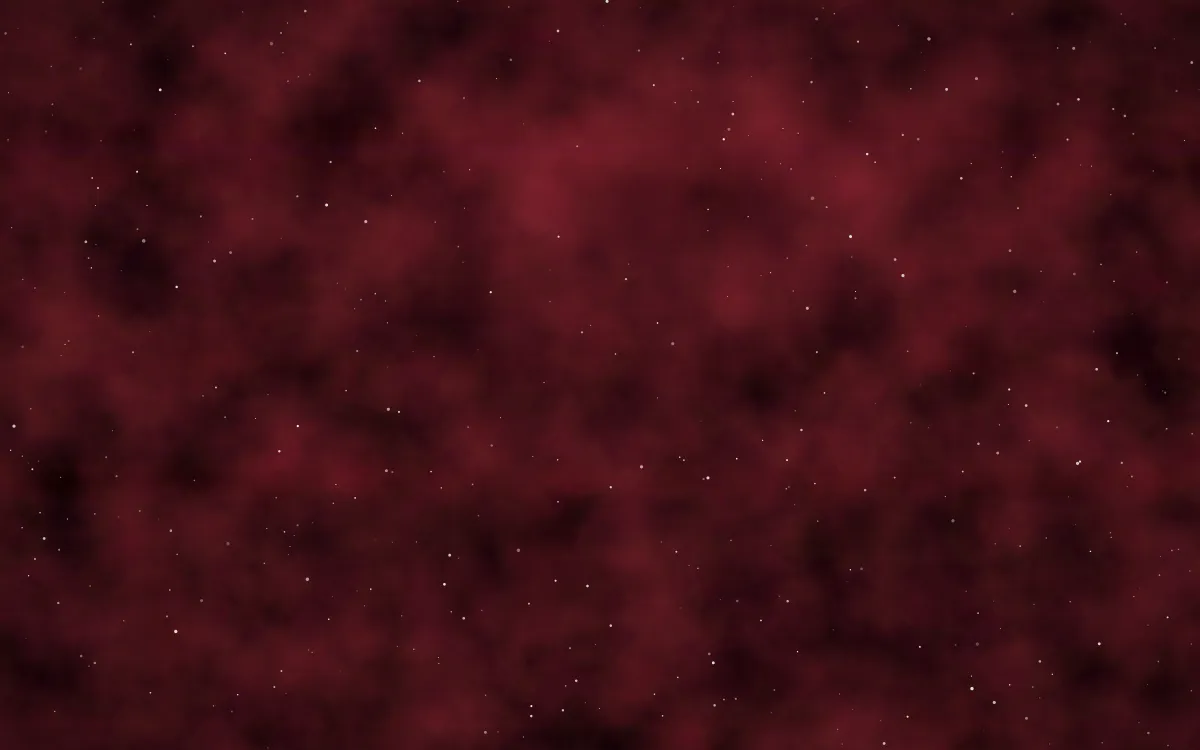Scarlet Abyss Nebula — dark black and red galaxy background