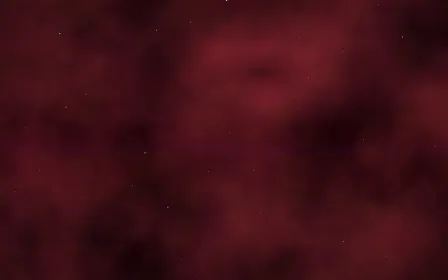 Scarlet Abyss Nebula — dark black and red galaxy background