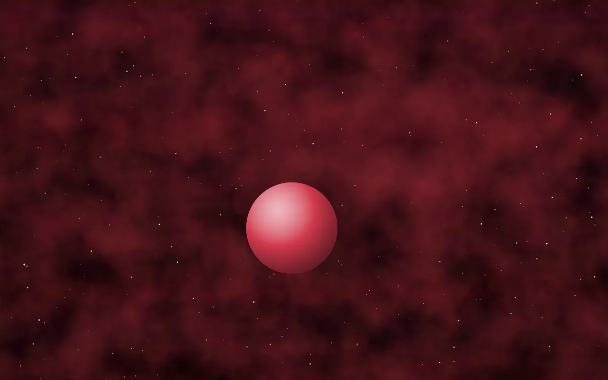 Scarlet Abyss Planetfall — dark black and red galaxy background